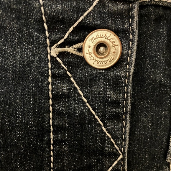 Maurices Dark Wash Stretch Denim Jean Jacket XL - Picture 5 of 6